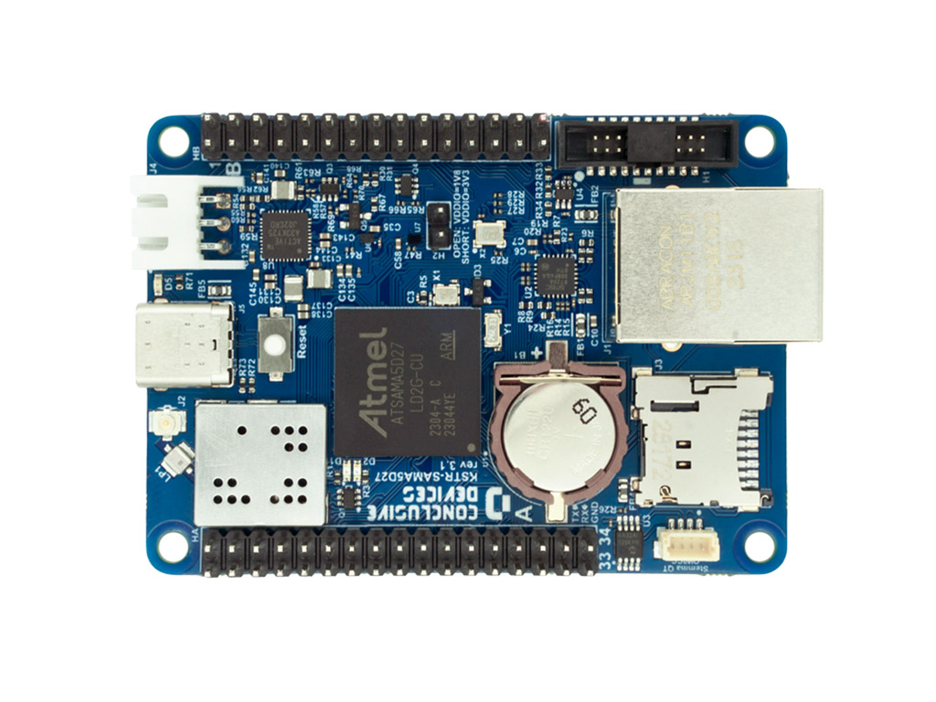 Bird's-eye view of Kestrel Single Board Computer